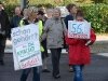 Demonstration vor dem Alpenland-Pflegeheim