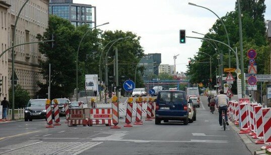 Größerer Bauabschnitt an der Invalidenstraße wird fertig