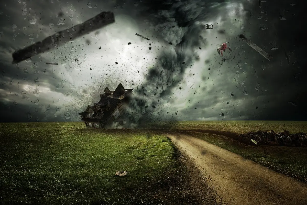 Umgestürzte Bäume und beschädigte Dächer nach Sturm